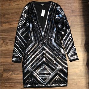 Holiday sequin dress